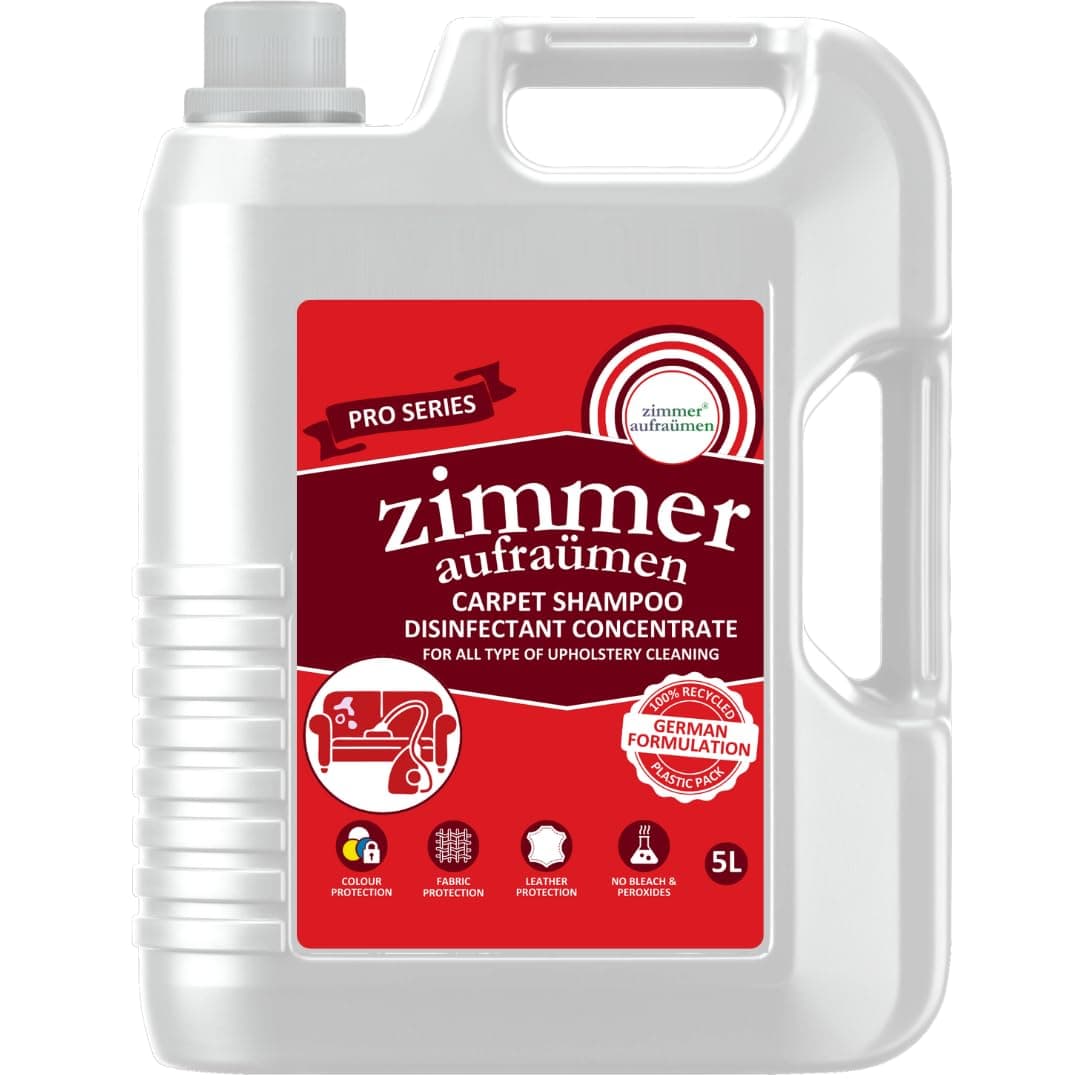 Zimmer Aufraumen Pro Sofa, Carpet & Upholstery Cleaning Shampoo Liquid 5L (effective on Car Interior & Exterior cleaning)
