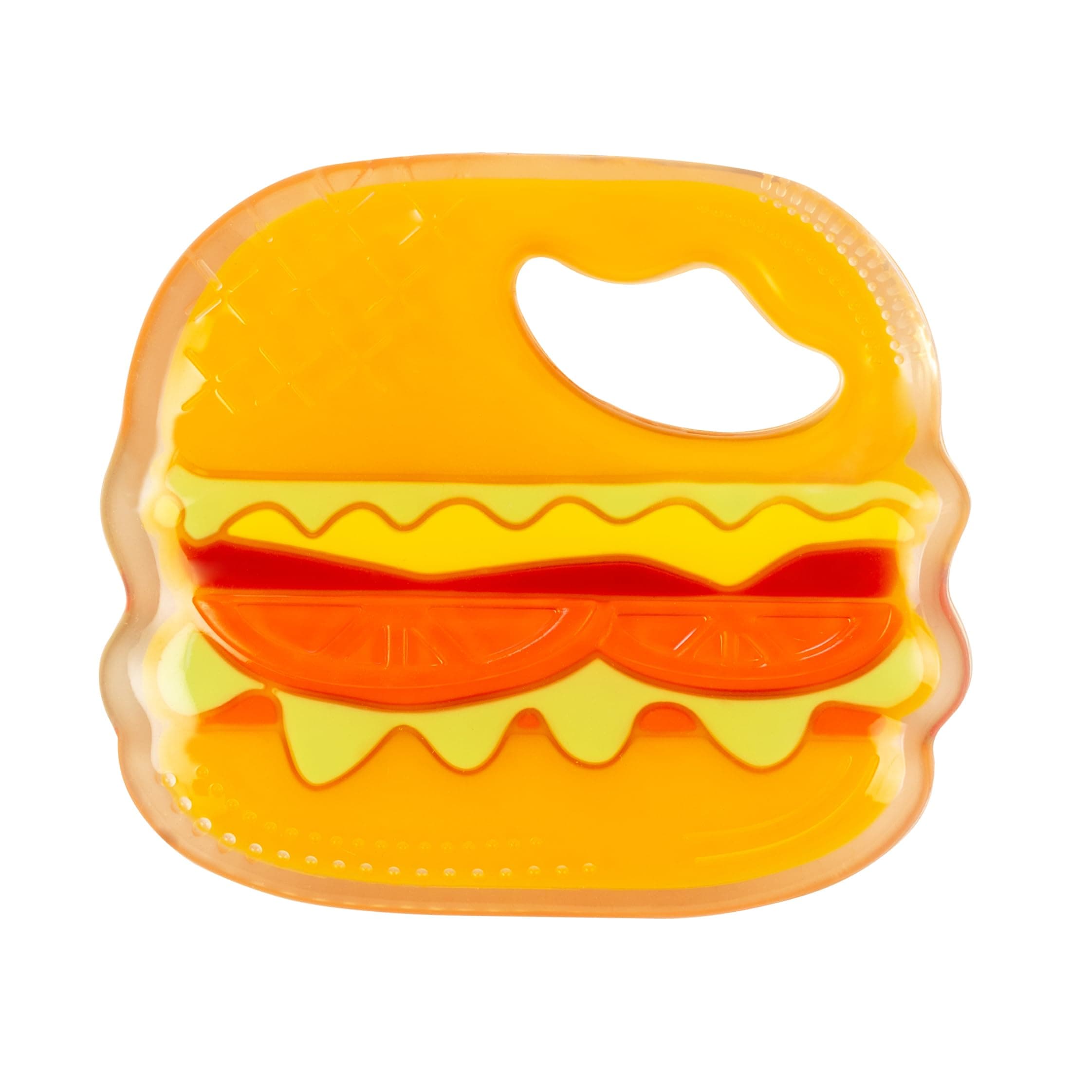 Mee Mee Multi-Textured Soft Silicone Teether (Orange)