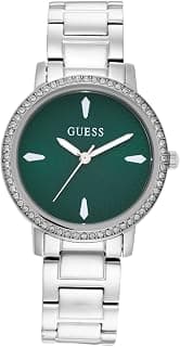 GUESS Round 34mm Green Dial Analog Women Watch - U1405L1M
