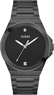 GUESS Vinyl Analog Watch for Men with Round Dial & Water Resistant Man's Wrist Watches