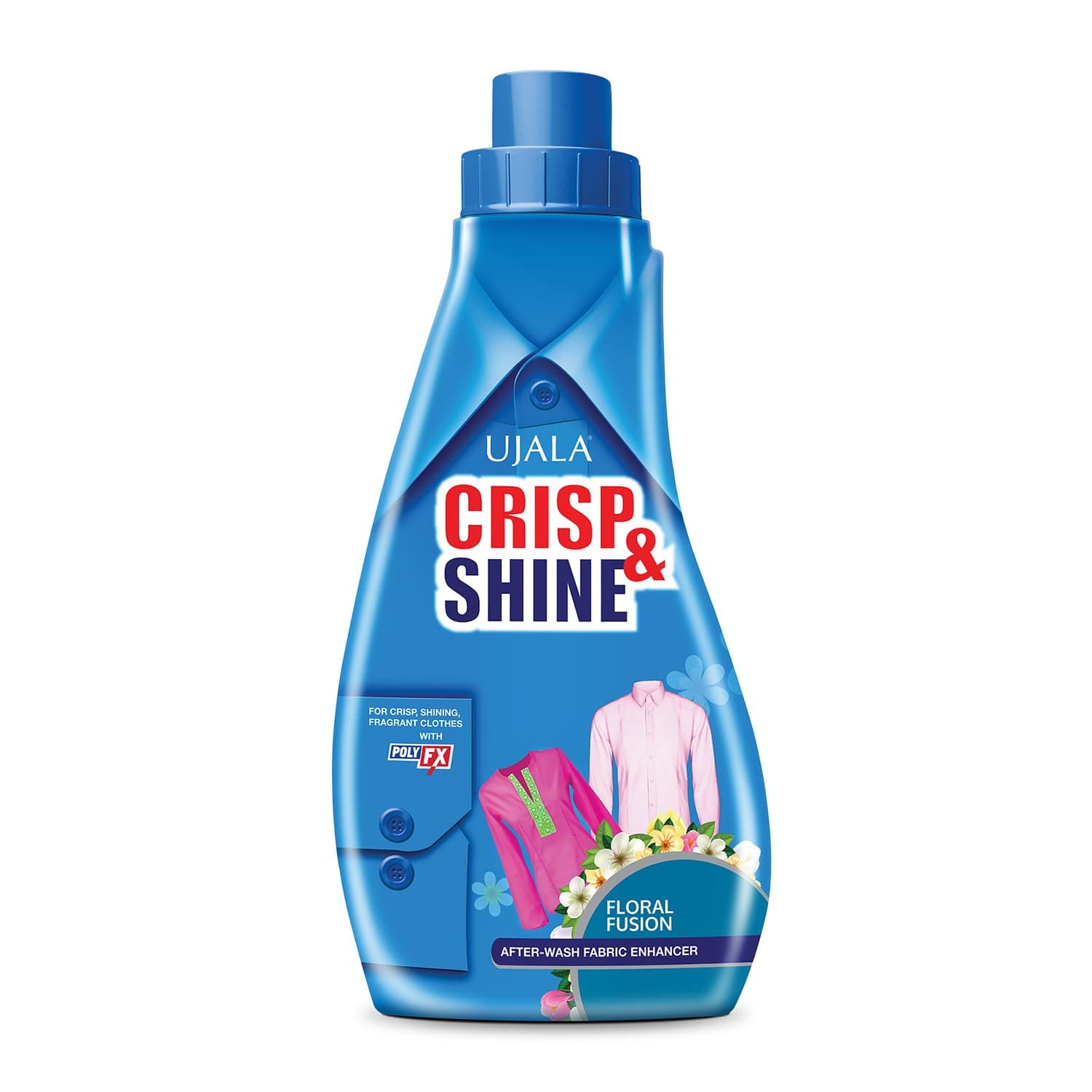 Ujala Crisp & Shine Fabric Enhancer 1kg | After Wash Fabric Softener for Shine & Long Lasting Freshness | Floral Fusion Fabric Enhancer For Long-Lasting Fragrance