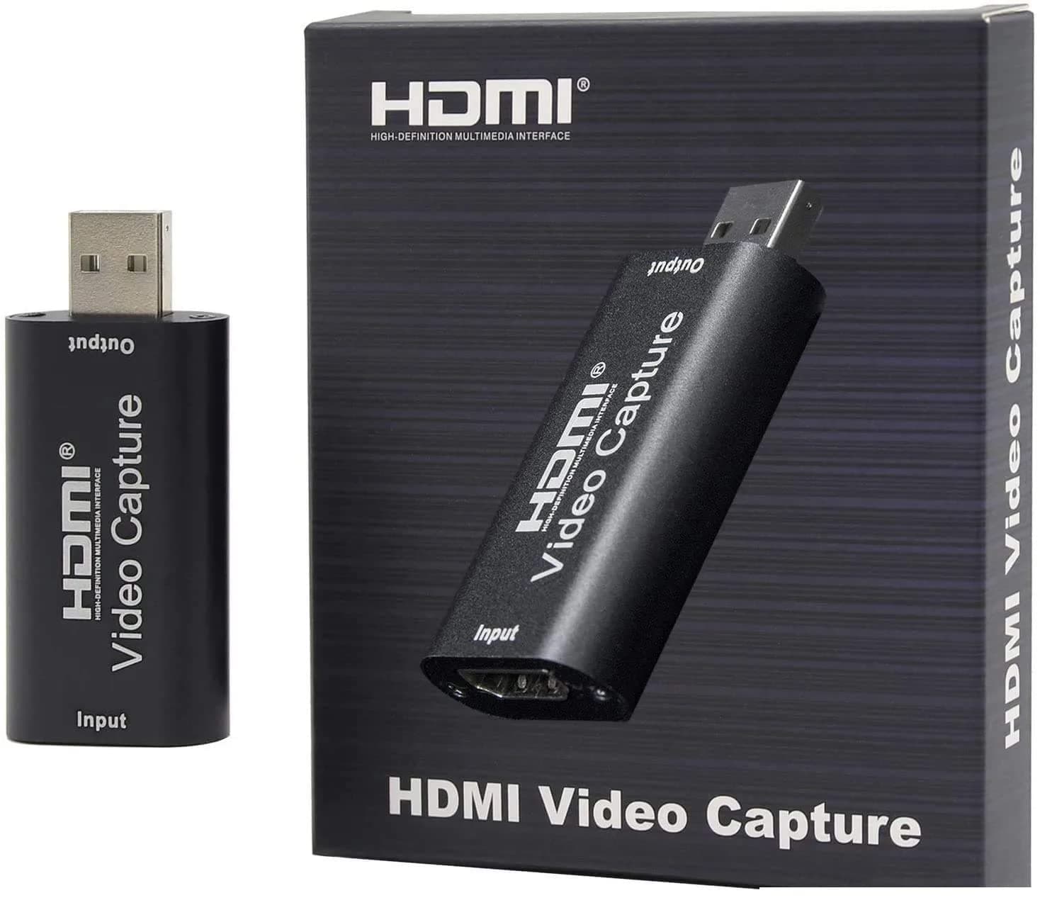MICROWARE Audio Video Capture Card,HDMI to USB USB2.0 High Definition 1080p 30fps, Directly to Computer for Gaming, Streaming, Teaching, Video Conference or Live Broadcasting