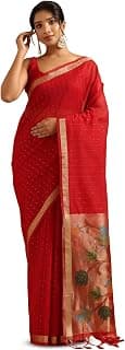 Soch Womens Tissue Botanical Zari Woven Saree