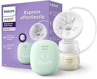 Philips Avent Electric Breast Pump | No.1 Brand Recommended by Moms Worldwide | Personalised Experience with 4 Expression & 4 Stimulation settings | Soft adaptive Silicon Cushion | Portable | SCF323