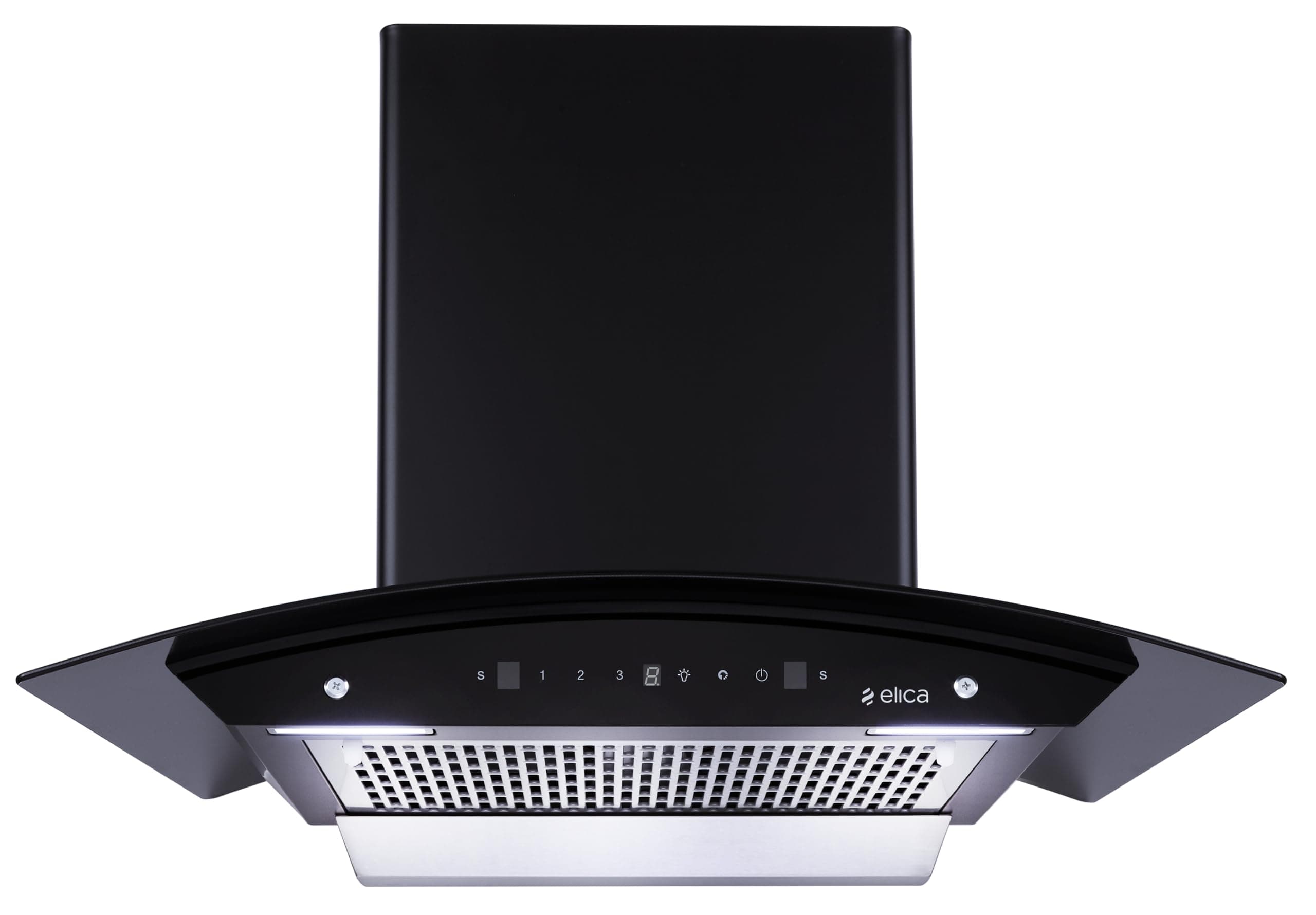 Elica 75cm 1350 m3/hr Filterless Autoclean Kitchen Chimney with 15 Years Motor & 5 Years Comprehensive Warranty | WDFL 750 HAC LTW MS NERO | Touch + Motion Sensor Control | Black