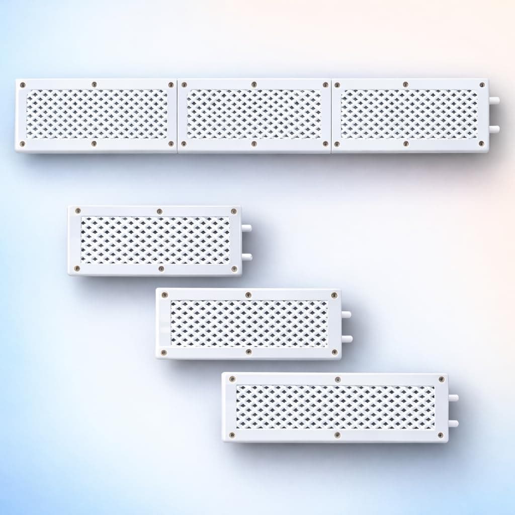 Myy Brand Wall Air Ventilation Hole Closer Mosquito Net with Dust Controller White for Wall 30/12 CM 15 Psc