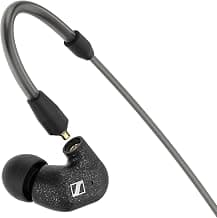 Sennheiser IE 300 Hi-Res Audiophile in Ear Wired Headphones,German Design,7Mm XWB Driver,Detachable MMCX Cable,Rich Bass,Perfect Or Gaming,Noise-Isolating Fit,Silicone & Foam Tips,2Y Warranty,Black