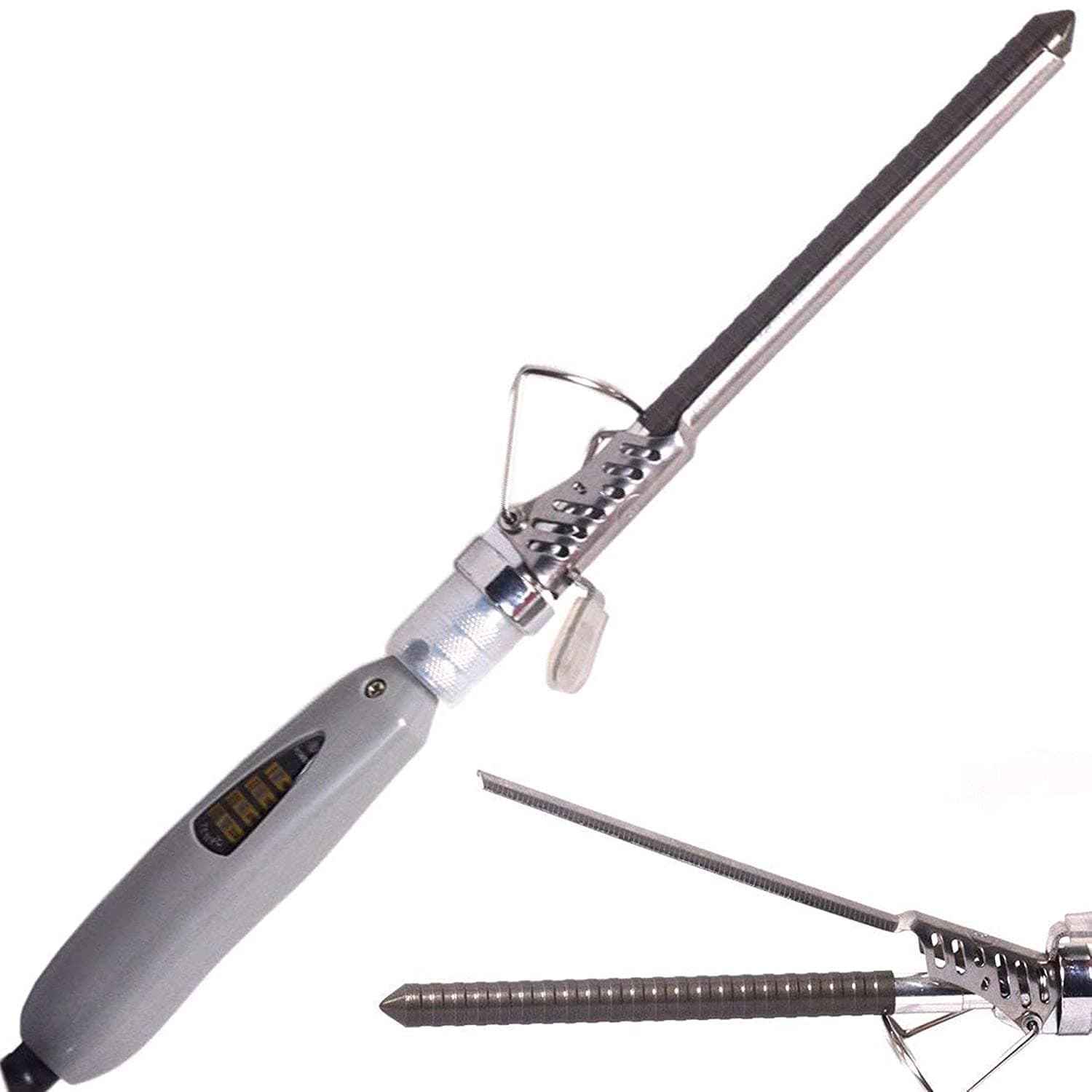 Veentus Professional Hair Curler Iron Rod Brush Styler for Women Professional Hair Curler Tong with Machine Stick and Rolle (Silver)