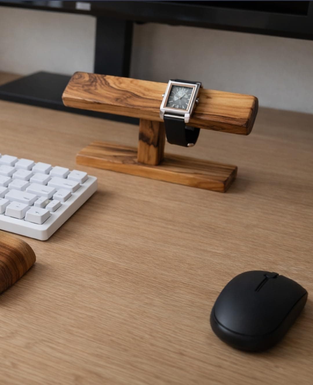Wooden Watch & Bracelet Stand | Handmade Premium Teak Wood Organizer | Rustic Jewelry & Accessory Holder for Men & Women| Premium Tabletop Women Watch Display & Storage Stand Gift | Showcase |