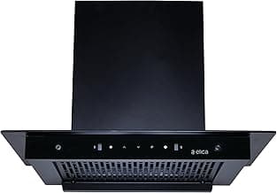 Elica 60cm 1500 m3/hr Filterless Autoclean Kitchen Chimney with 15 Years Motor WARR & 5 Years Comprehensive | FLAT FL 600 HAC LTW MS NERO | Black | Touch + Motion Sensor Control