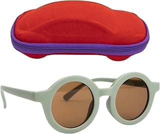 Koochie-Koo Plastic Classic UV Protected Round Shaped Stylish Plastic Sunglass Mirror Sunlight Goggles Eyewear, Sunglasses Baby Boys & Girls, 2-6 Years (Set of 1)