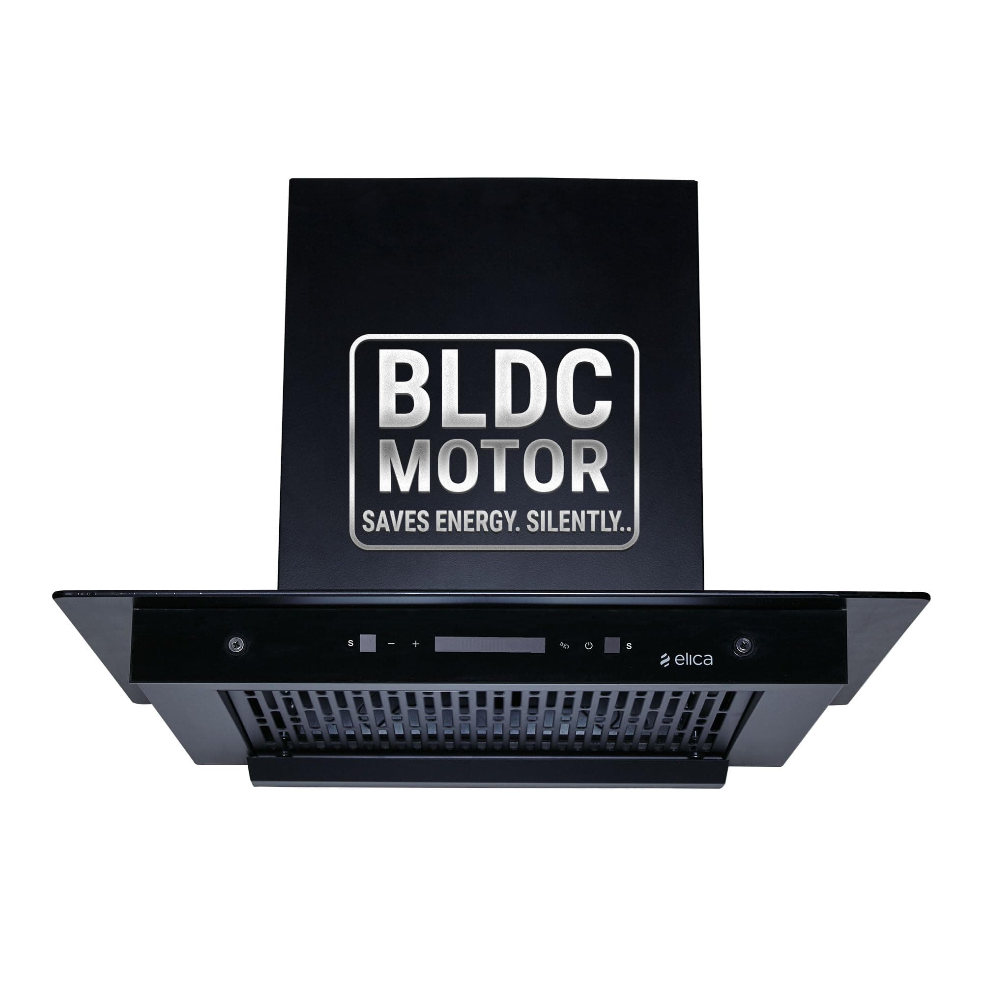Elica 60cm 1500 m3/hr BLDC Filterless Autoclean Kitchen Chimney | 15 Years Motor and 5 Years Comprehensive Warranty | FLAT FL 600 BLDC HAC LTW MS NERO | Black | 9 Speed Touch Control + Motion Sensor