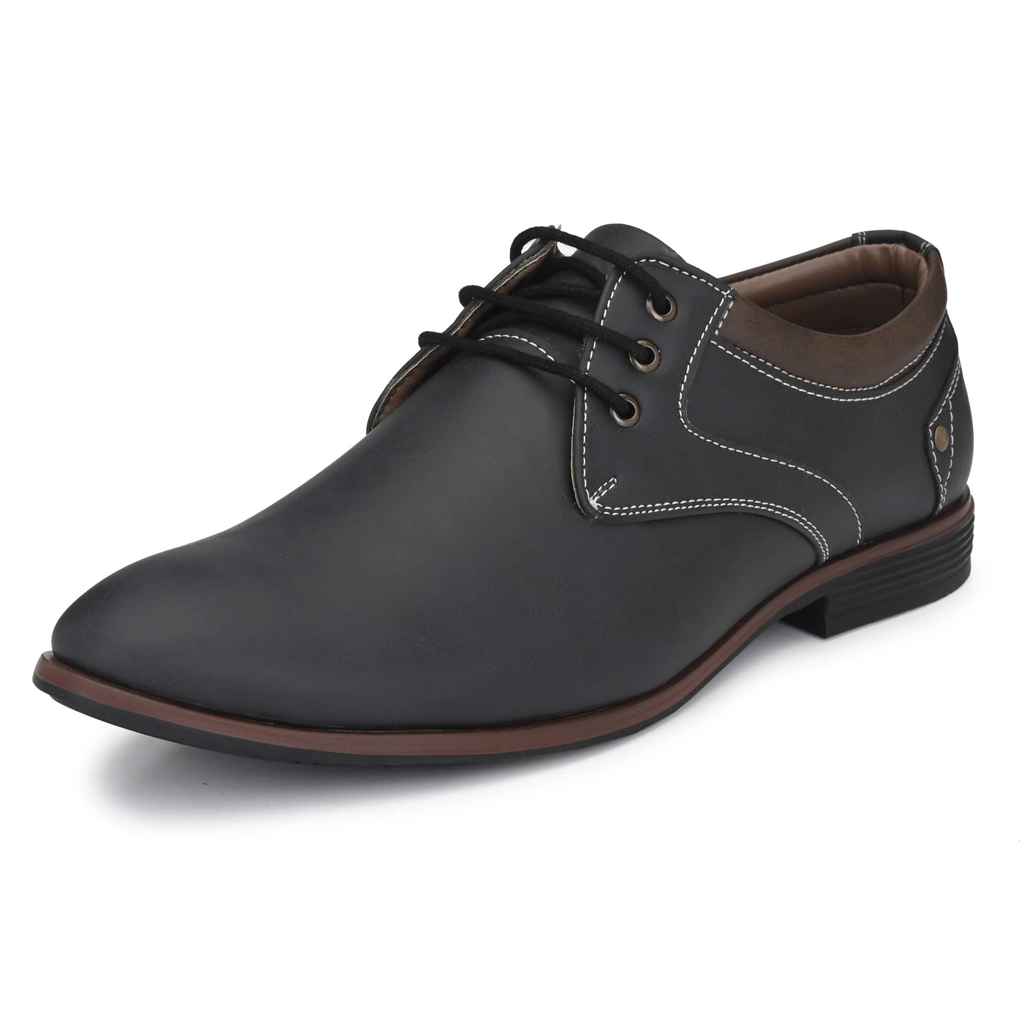 Centrino Derby Formal Shoes for Men | Classic Lace-Up Dress Shoes | Office, Party Lightweight & Comfortable with Cushion Insole (7956)