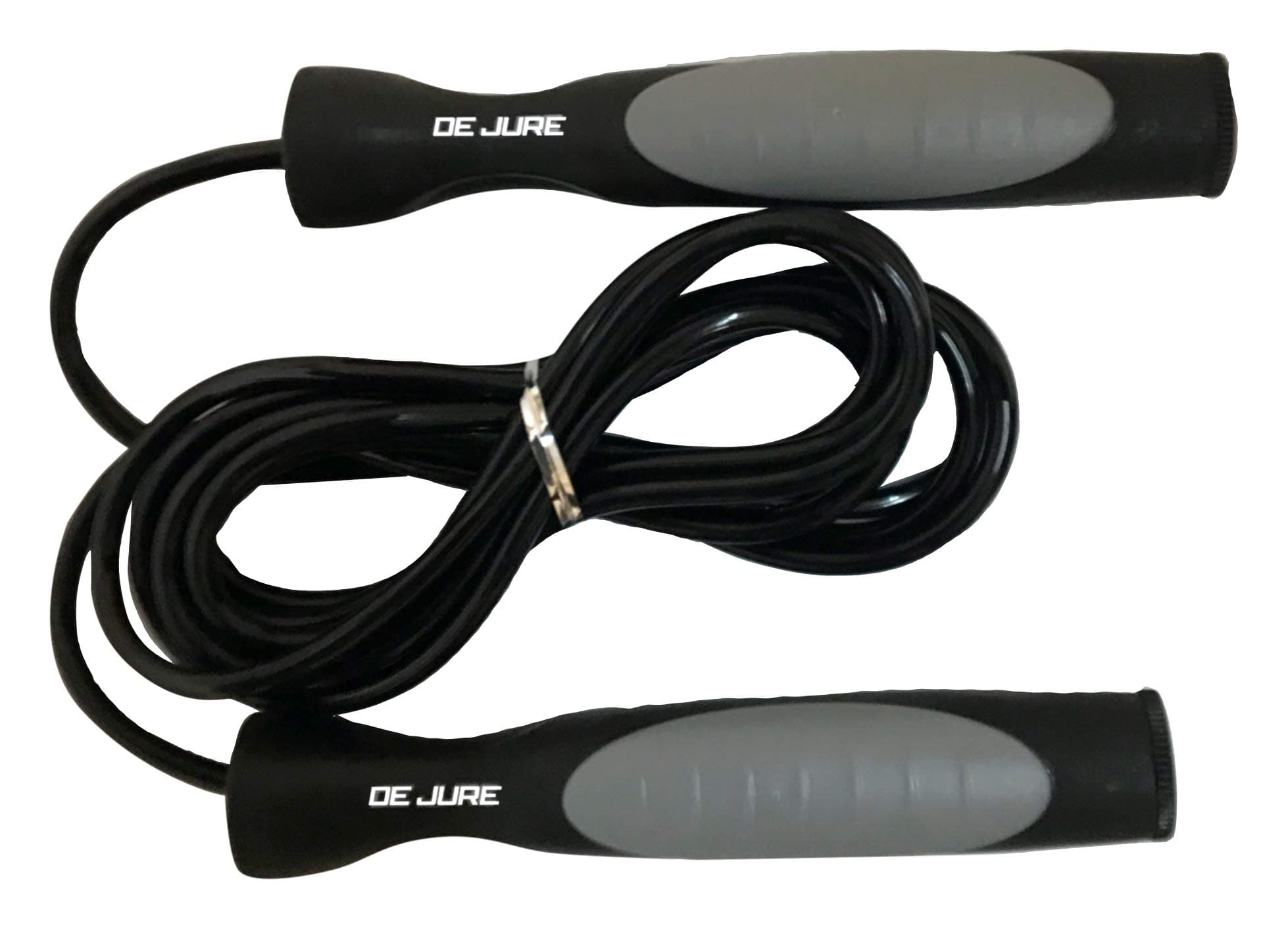 De Jure Fitness Polypropylene Skipping Ropes with Bearing, 8 cm x 2 cm x 2 cm (Grey)