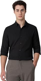 MUFTI Mens Spread Collar Slim Fit Full Sleeve Shirts