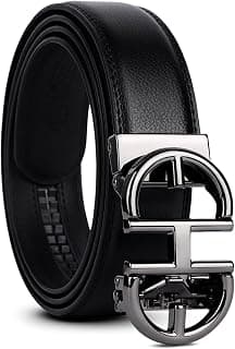 Genuine Leather Belt for Men Formal & Casual Wear - Belts for Men Leather Original, Durable Buckle - Belt for Man - Gift for Husband, Father, Friend