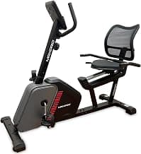 MAXPRO MP6060 Home Use Recumbent Exercise Bike with 7kg Fly Wheel,Adjustable Seat, 8 Level Magnetic Resistance, 120kgs Max.User Weight and LCD Display