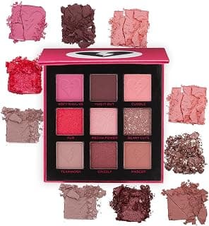 Makeup Revolution X Fortnite-9 Pan Shadow Palette- Cuddle Team Leader | Unlock the cutest looks |Balance of bright mattes and berry-toned shimmers | Pigmented shades of soft & fluffy pinks | 9gm