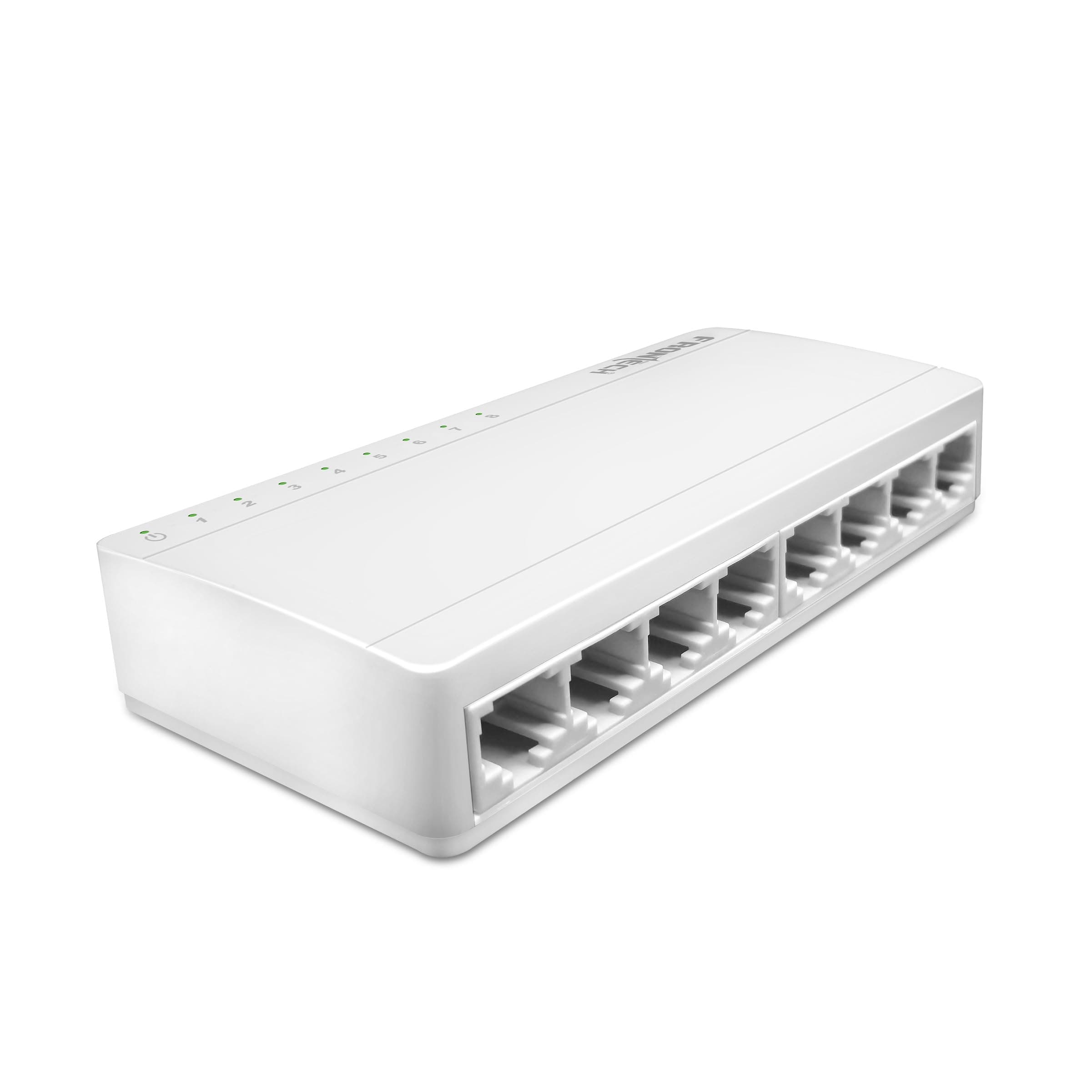 Frontech 8-Port Fast Ethernet Switch | 10/100 Mbps Speed | 1.6 Gbps Bandwidth | Plug & Play | 2 Years Limited Warrenty (NC-0074)