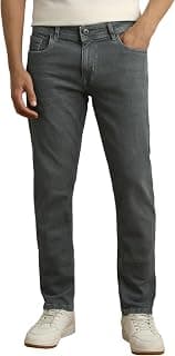 Peter England Men's Slim Tapered Jeans | Denim | Casual Wear | Modern Fit