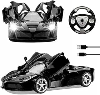 Wembley Remote Control Car Toy | 1:16 Scale Ferrari Sports Racing Car | High Speed RC Car with Door Opening, LED Light & Rechargeable Battery | 2WD Remote Cars for Boys 7-14 Years
