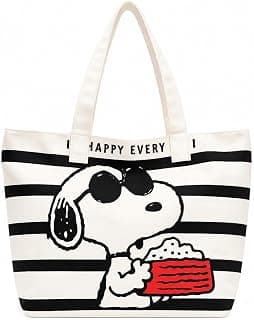 THE SACK CO. Large Canvas Tote Bag for Women, Tote Handbags for Women with Zipper & Inner Pocket for College, Shopping, Office