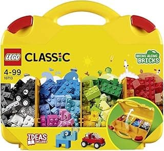 LEGO 10713 Classic Creative Suitcase, Toy Storage, Fun Colourful Basic Building Bricks for Kids, Multicolor (213 pieces)