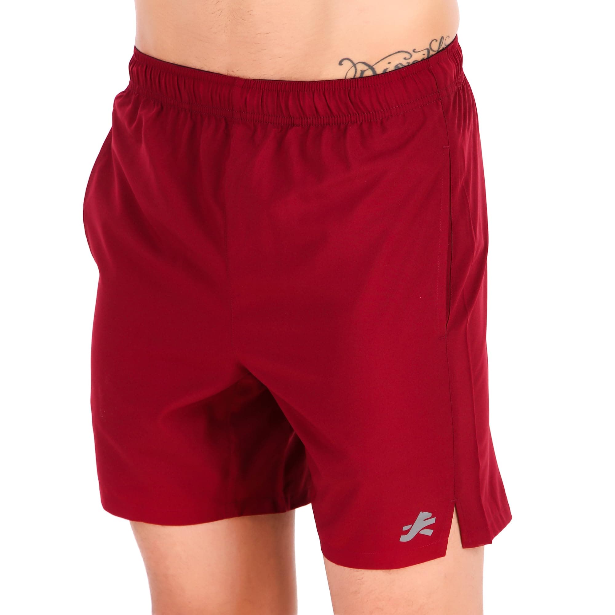 ReDesign Apparels Men's Sports Shorts For Gym, Running, Badminton, Tennis, Basketball, Training, Football, Cyling (Black) (XL, Maroon)