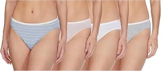 Marks & Spencer Body Womens Cotton Blend Solid High Rise High Leg Knicker (Pack of 4)