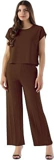 Selvia Women's Tops and Trouser Co ord Set| Lycra Dress for Woman Stylish