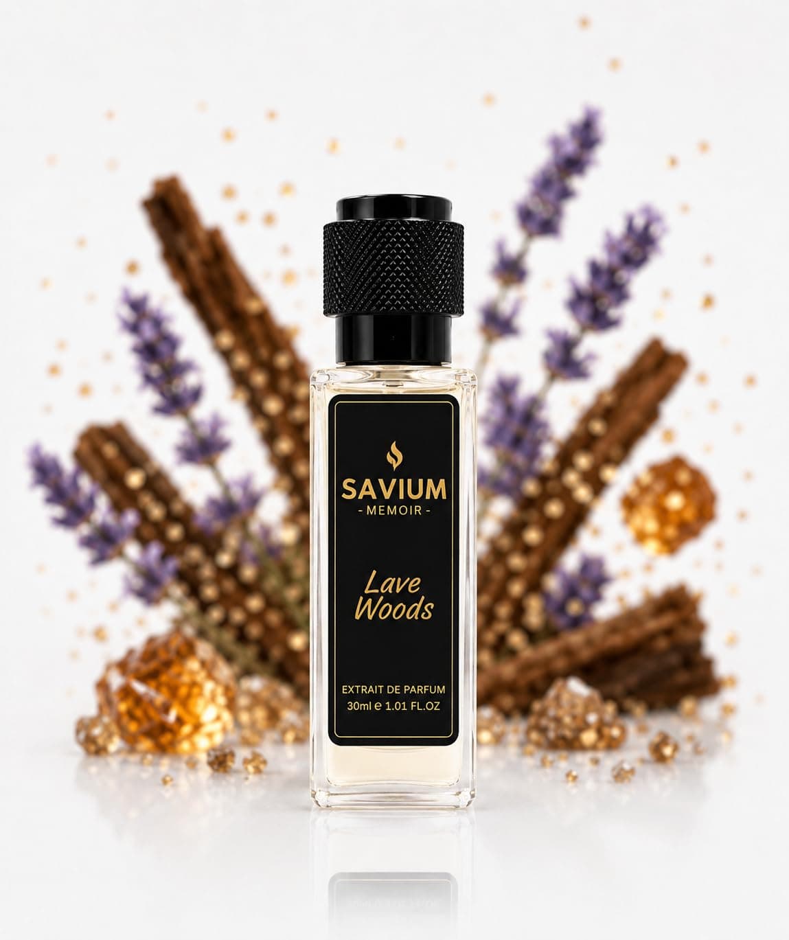Savium Lave Woods Perfume for Men, Smoky Long Lasting Classic Oud Fragrance, 30ml EDP