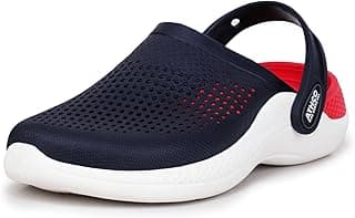 ATHCO Avatar Clogs for Men|Boys|Unisex|Dual-Color Soft EVA Cushioned Footbed|Easy Wear with Adjustable Back Strap|Lightweight|Flexible|Breathable|Extra Soft Comfortable Anti-Skid Casual Mule|All-Season|Summer|Monsoon|Rain|Winter|Waterproof|Casual Slip-On Sandal|Indoor & Outdoor Wear|Trendy|Fashionable|Stylish|Shoes