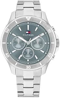 Tommy Hilfiger Quartz Analog with Blue Dial Silver Stainless Steel Strap Watch for Women - TH1782638