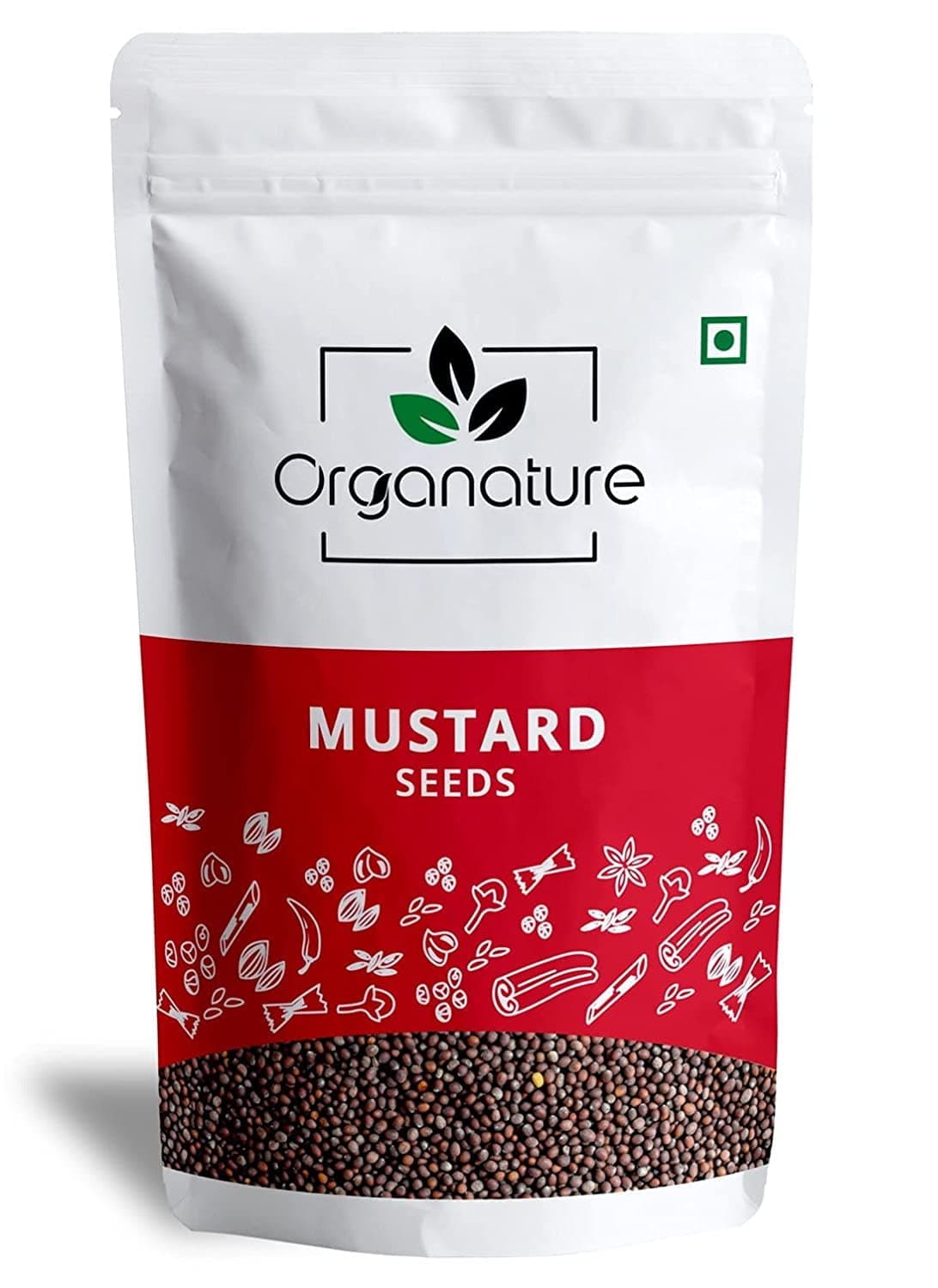 Organature Fresh Natural Mustard Seeds Small 350 Grams | Ava Ginjalu, Sarso, Whole Rai, Sarson k beenj | Whole Mustard Black | Indian Spice, Naturally Processed, Brown Mustard