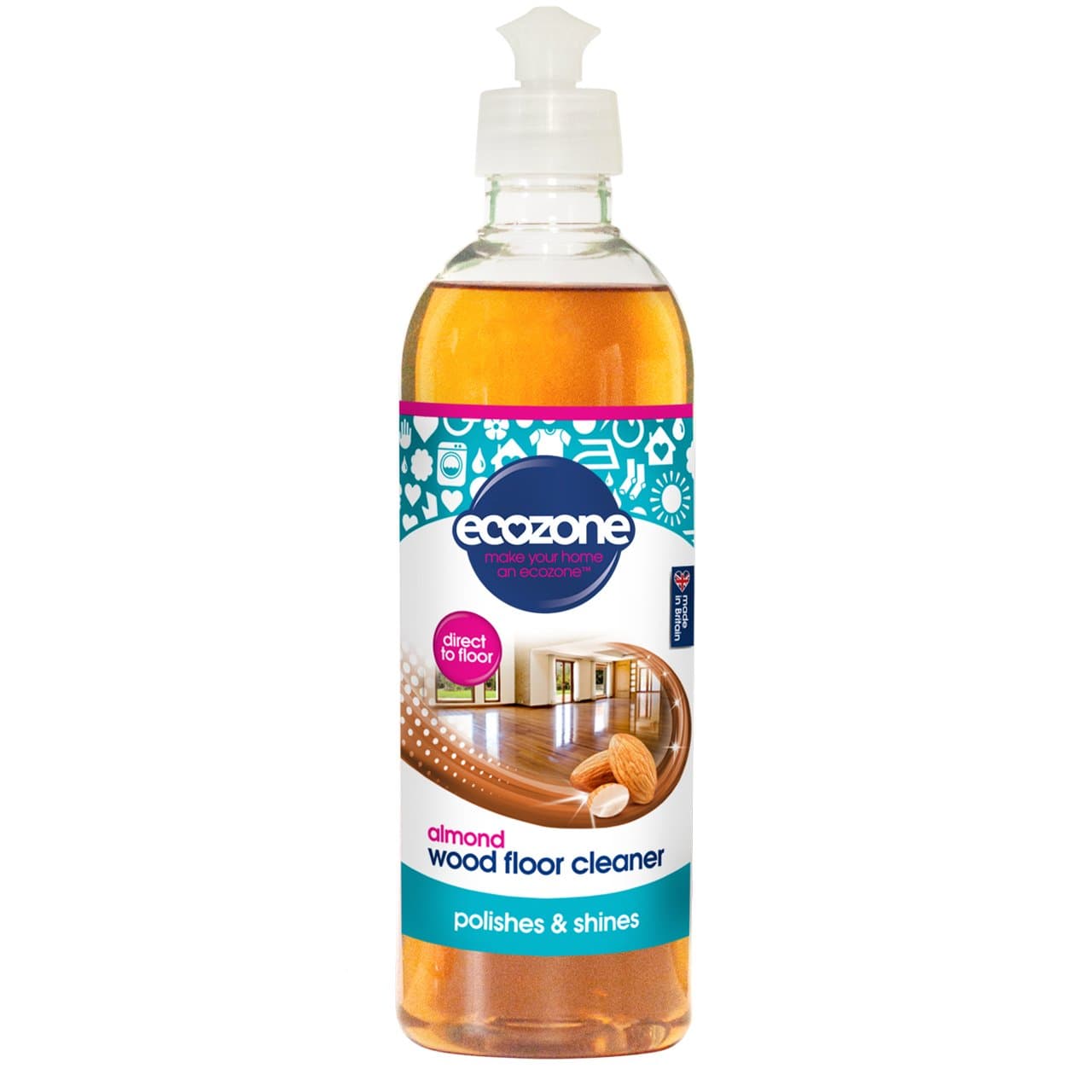 Ecozone Wood Floor Cleaner - 500ml Almond