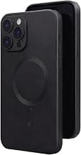 amazon basics Premium Mag-Safe Case for iPhone 14 Pro Max | Shockproof & Anti-Scratch Cover | Soft Silicone with Wireless Charging | Camera Lens Guard - Black