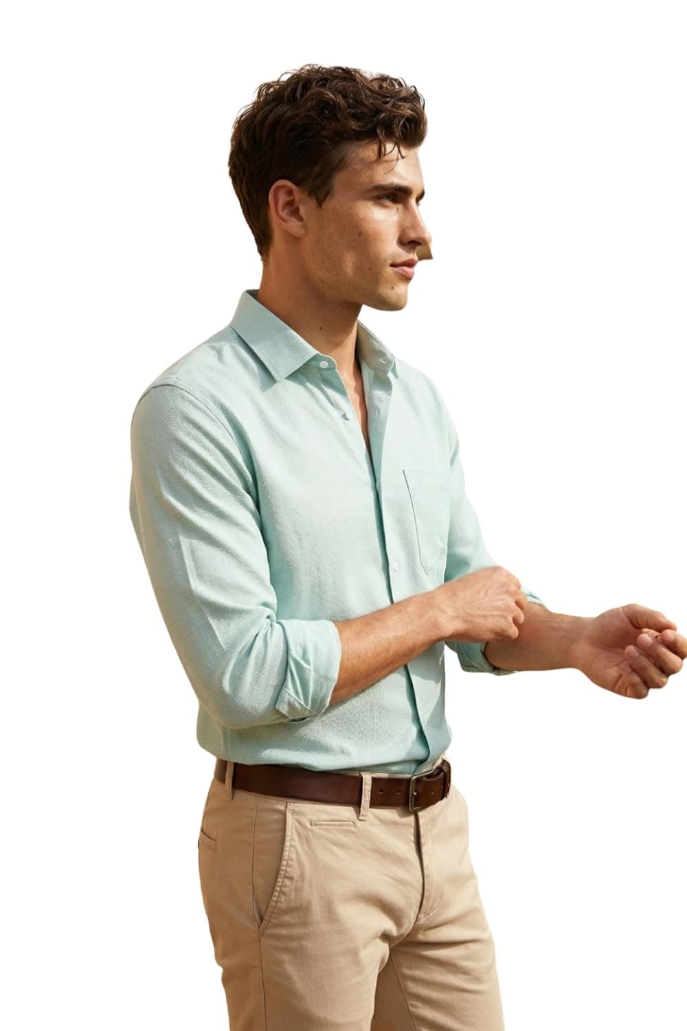 Louis Philippe Men's Solid Slim Fit Shirt