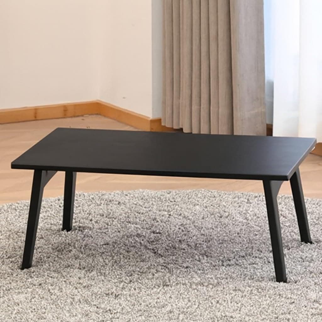 Craftsline Solid Sheesham Wood Foldable Small Table - Foldable Floor Desk (66X38X28 Cm), Black