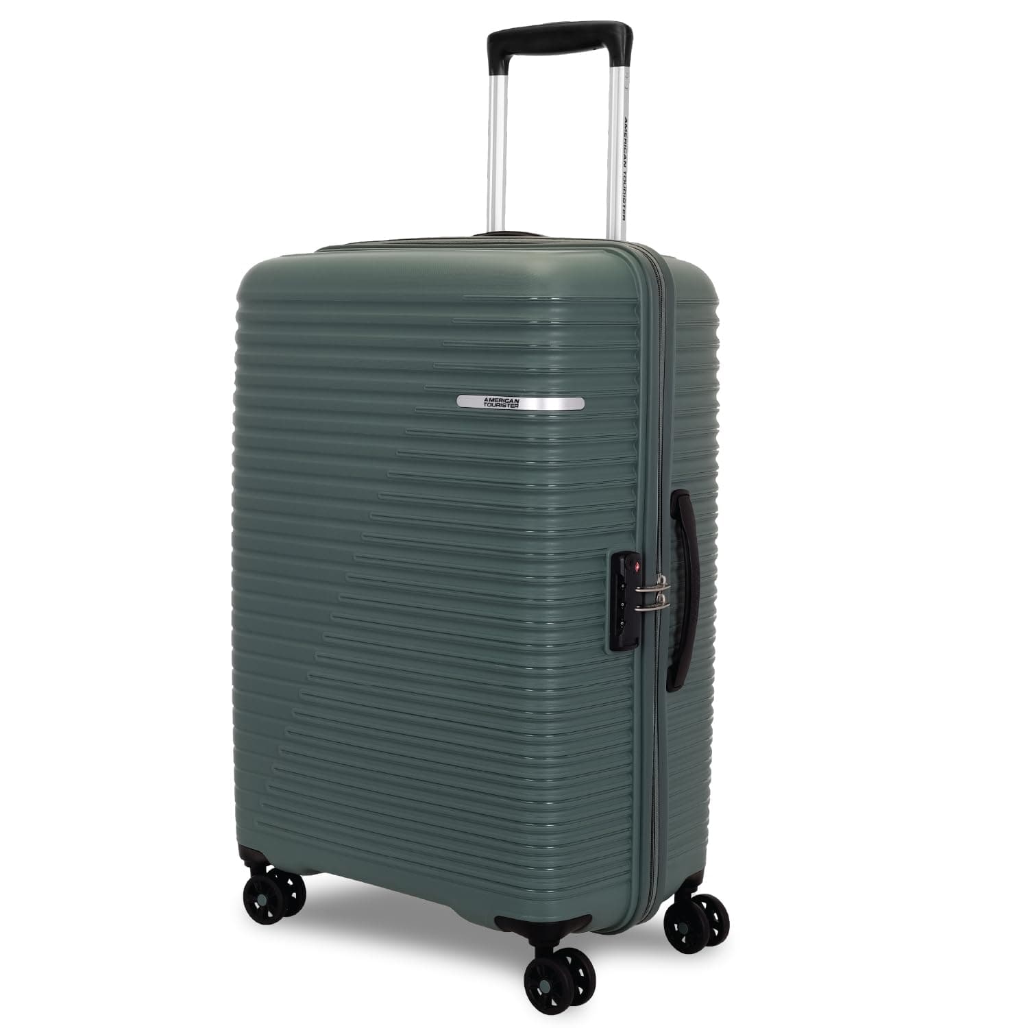 American Tourister Liftoff+|Medium Size Check-in Spinner Trolley Bag (67 cm) for Travel|360° 8 Wheel Travel Luggage|Hard Case Polypropylene (PP) Suitcase|Mounted TSA Lock|Dark Olive