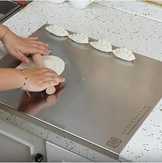 Btop® Stainless Steel Chopping Board, Corrosion Resistant, Waterproof, Rust-Proof, Professional Kitchen Equipment (Steel Countertop Chopping Board)