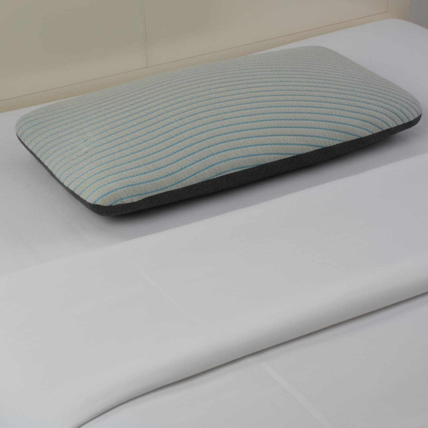 ROMA PUF Savaro Thin Memory Foam Pillow for Sleeping, 24x16 Inch, Soft Orthopedic Pillow for Neck, Cervical Shoulder Support, for Side & Back Sleepers, Breathable for Home & Hotel Use (Dream Wave)