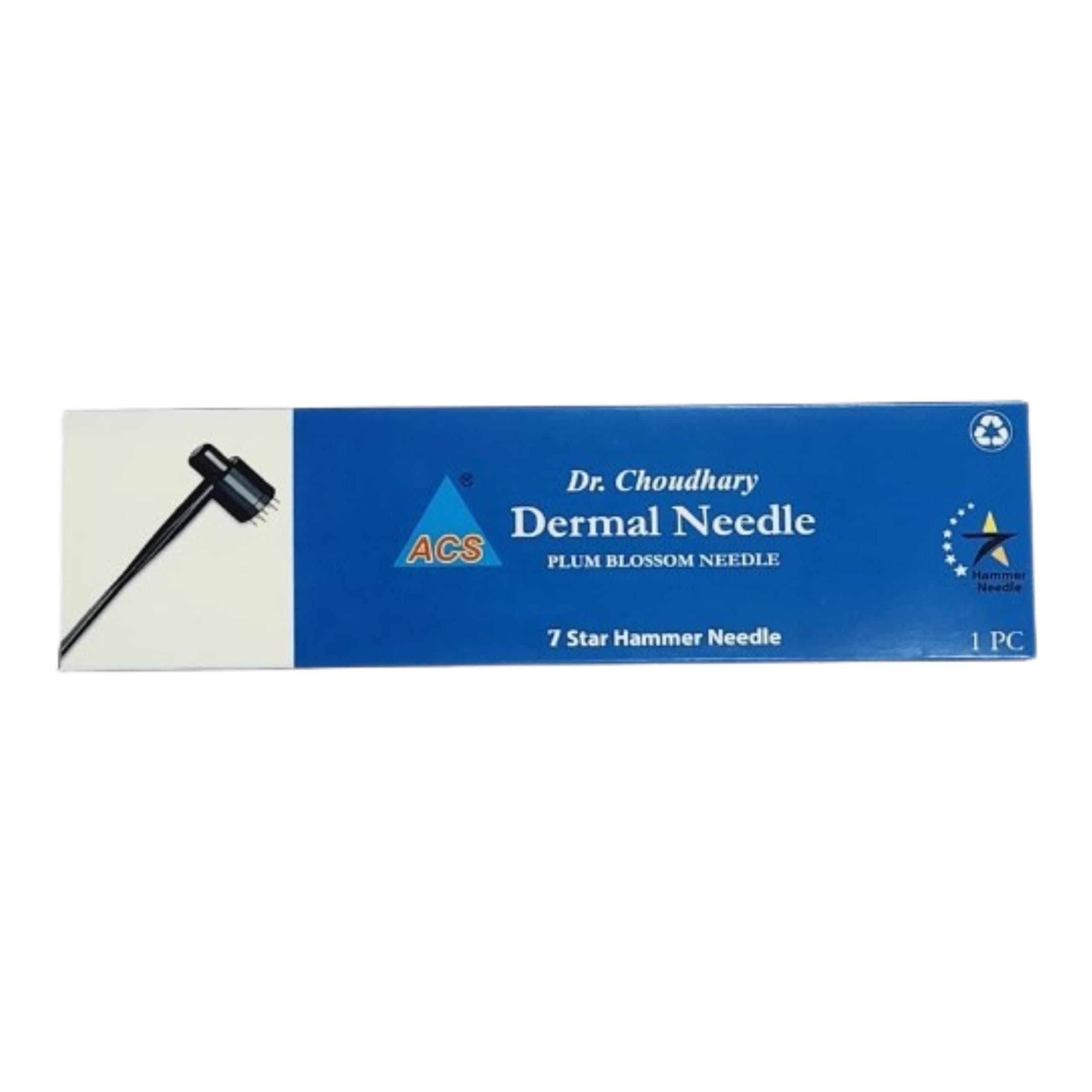 Dr. Choudhary 7-Star Acupuncture Needle Hammer - Plum Blossom Acupressure Tool for hair Muscle Pain Relief & Stress Therapy | Derma Skin Needle For Beauty