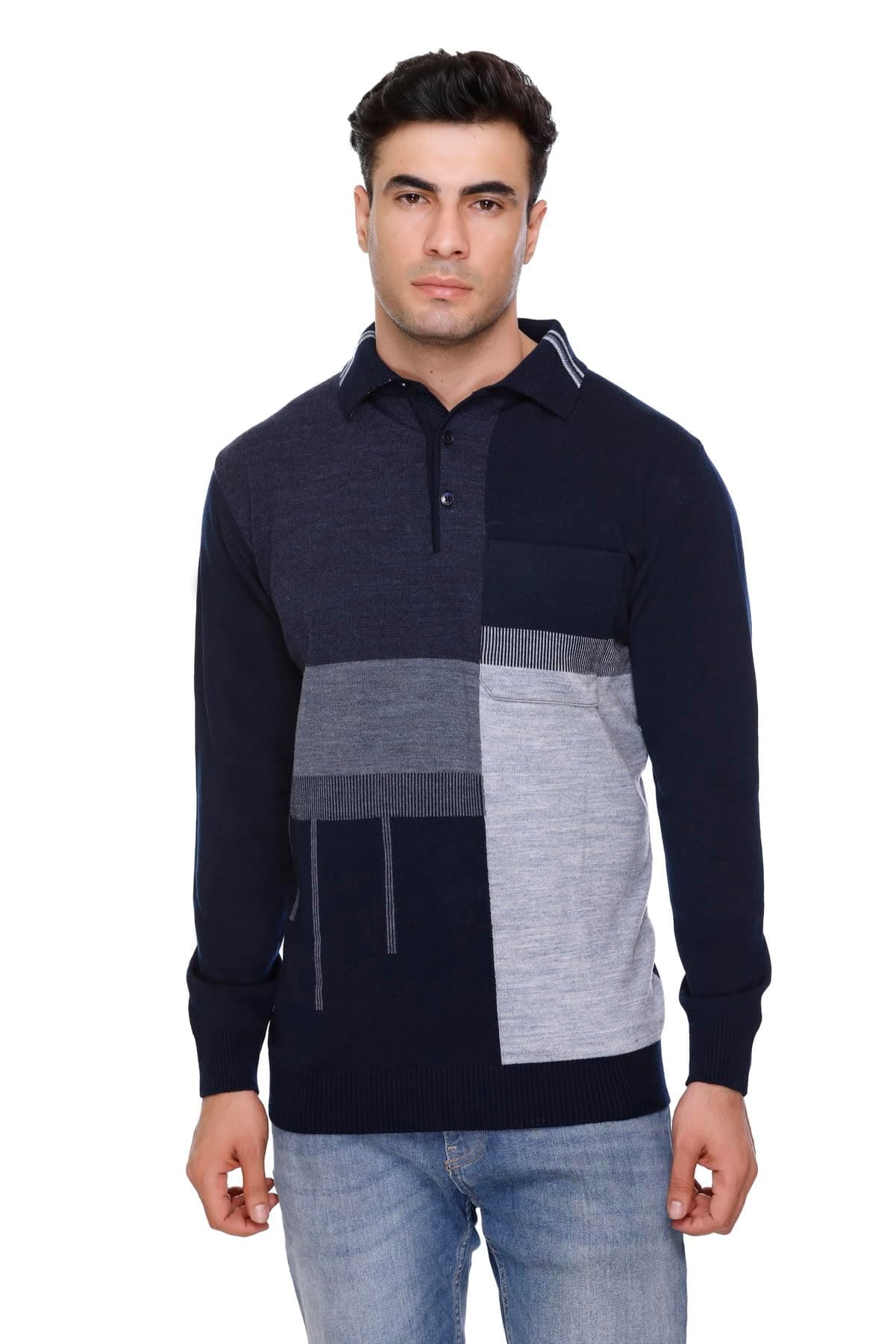 RYSH Men's Wool Warm Winter Wear Top Full Sleeves | Wool fabric - warm winter layer with soft comfortable feel