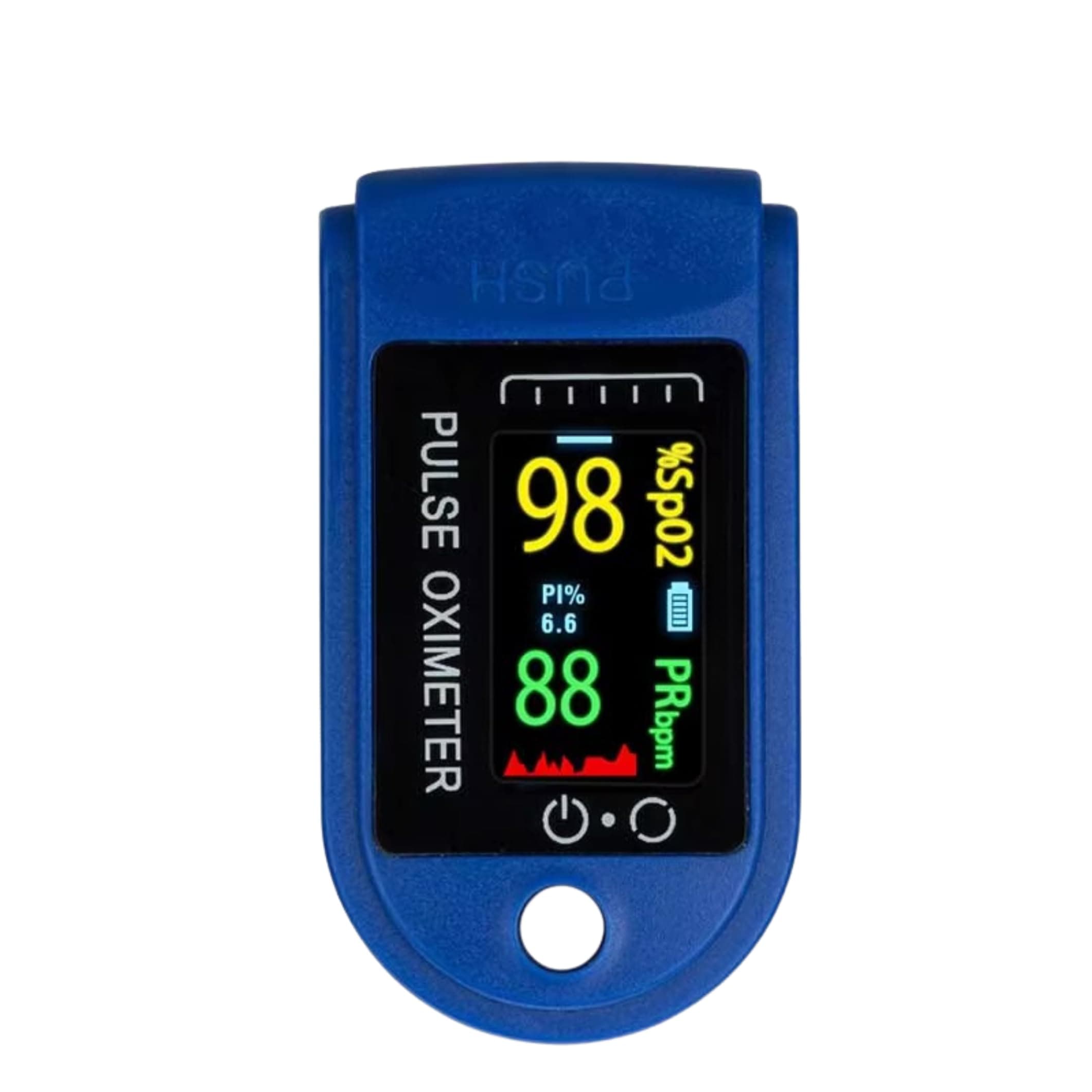 Curecheck premium oximeter (Classic Blue) Fingertip Pulse Oximeter | Blood Oxygen Saturation Monitor Fingertip, SpO2 Fingertip Monitor | With Battery