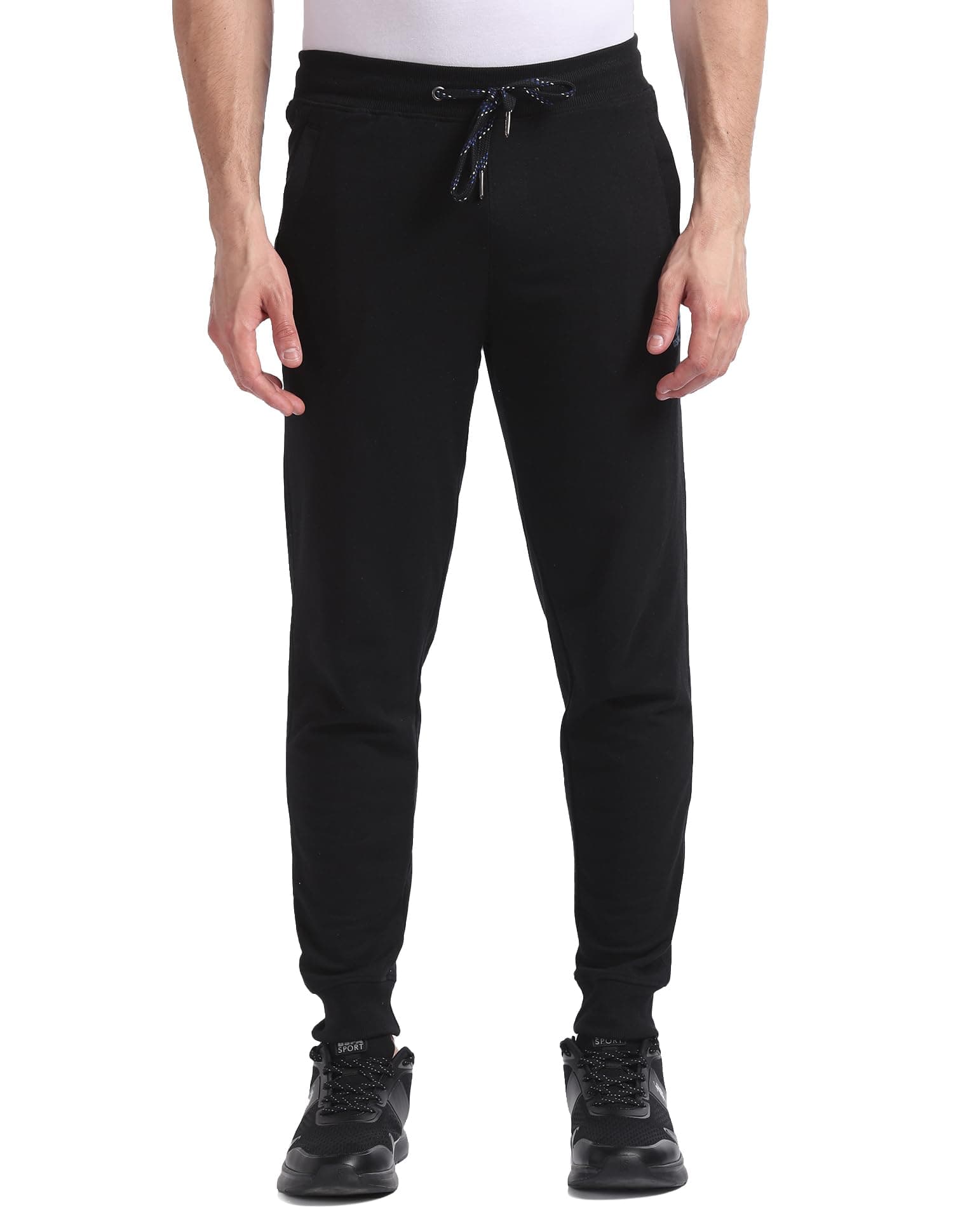 U.S. Polo ASSN. Men's I604 Mid Rise Drawstring Waist Longe Joggers