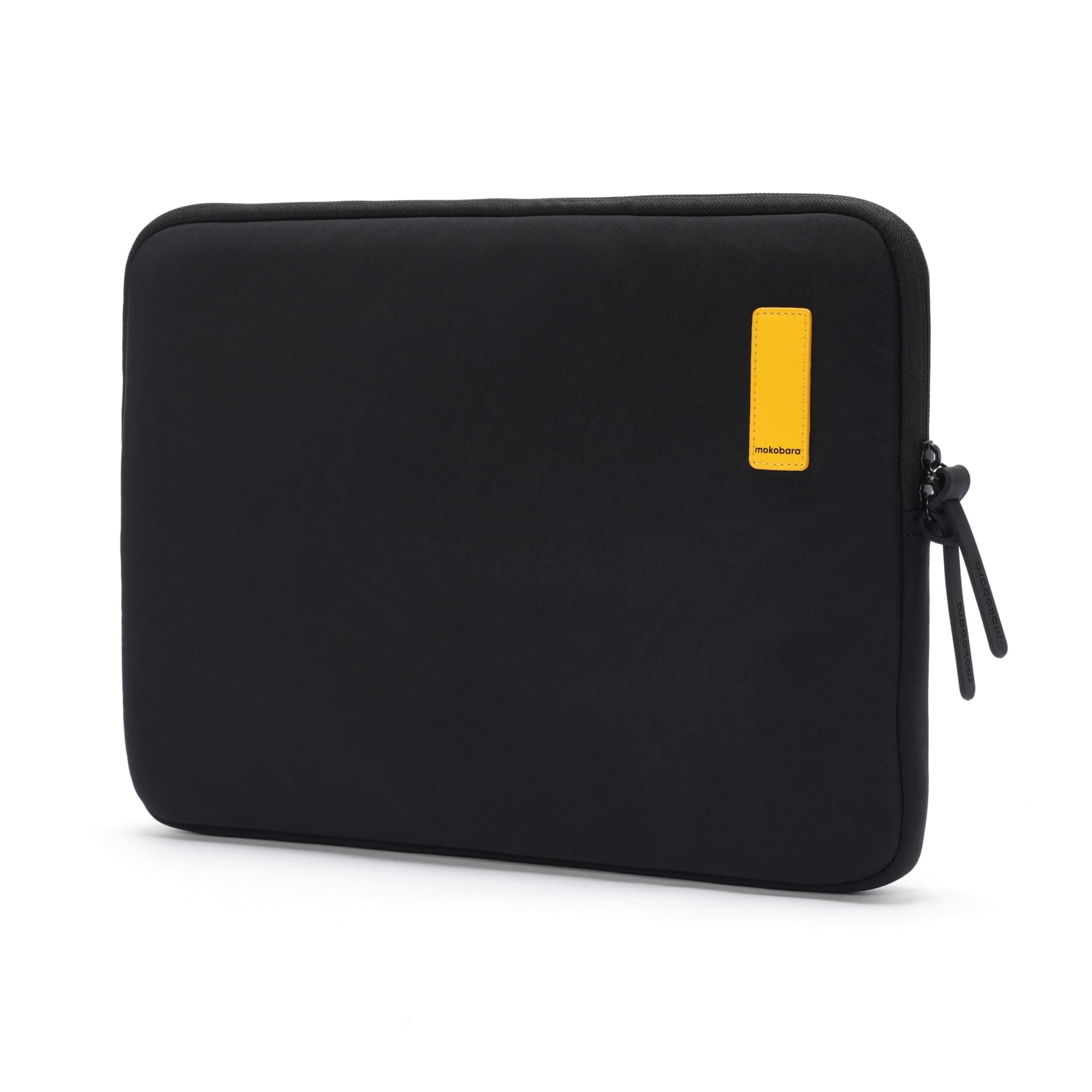 MOKOBARA Aisle Laptop Sleeve | Medium | Aerology Nylon | Compatible with 15.6" Laptops/MacBook | Lightweight Sleeve with Soft Microsuede Lining & Premium Zip Closure | Money Moves (Black)