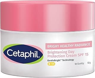 Cetaphil Brightening Day Protection Cream SPF 15-50 g| Day Cream for Dark Spots, Uneven Skin Tone| Niacinamide, Sea Daffodil| Fragrance-Free|