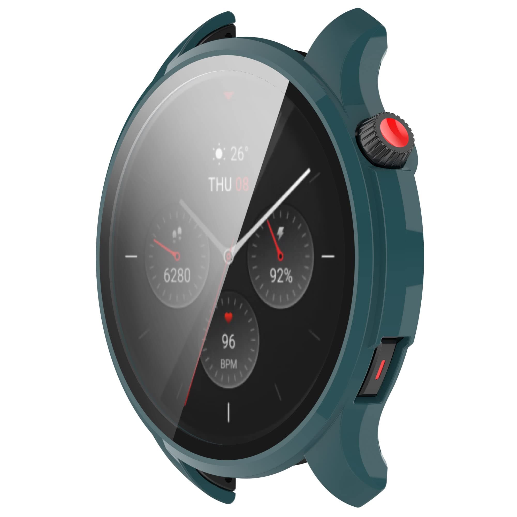 Oboe Screen Protector Case 'Compatible with' Amazfit GTR 4 & GTR 4 Pro Watch Shockproof Thin Bumper Cover Protector (Green)