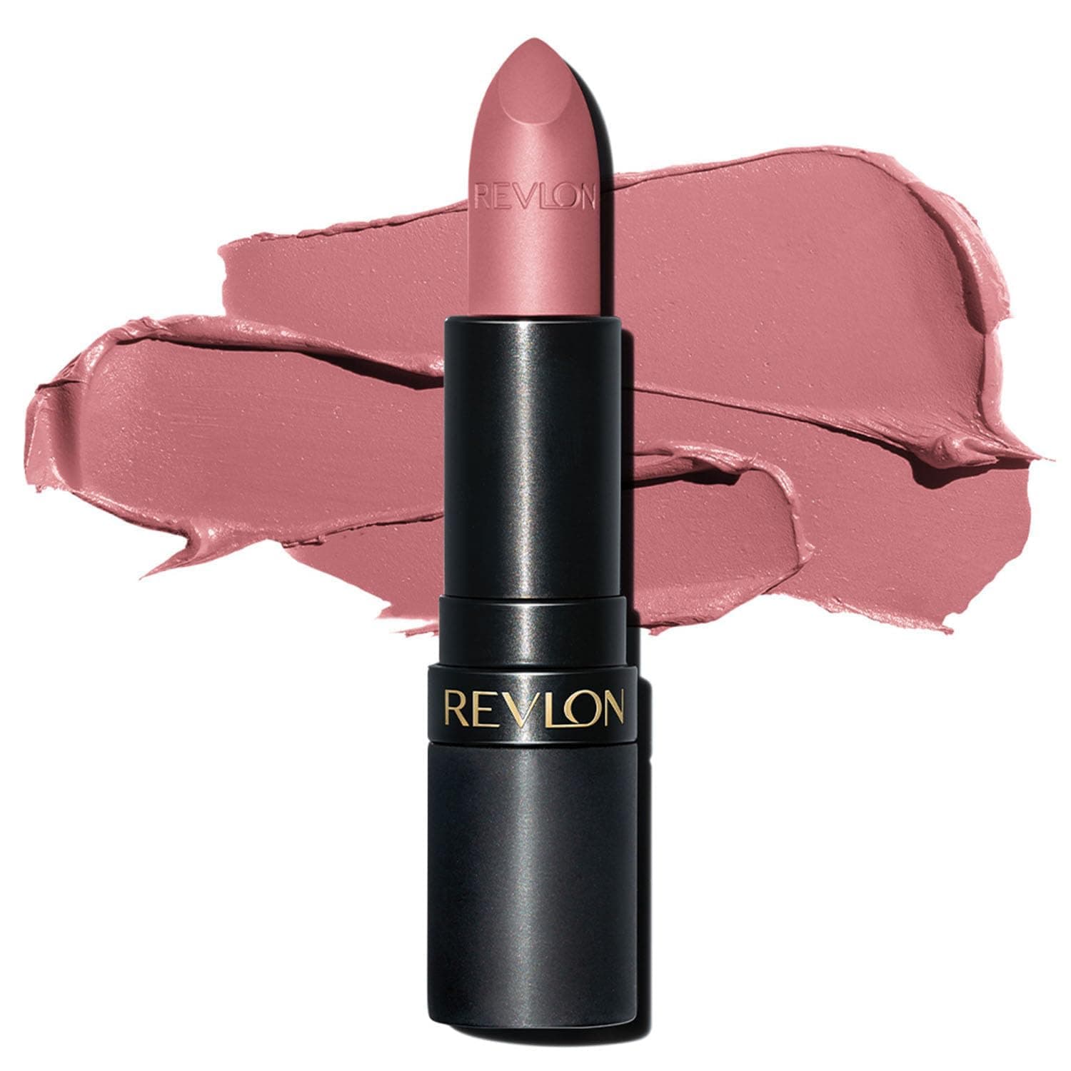 REVLON Super Lustrous Luscious Matte Lipstick, 80% Conditioning Ingredients, intance color, Waterproof, Long-Lasting, 100% Vegan Lipstick, Wild Thoughts (004), 4.25 gm