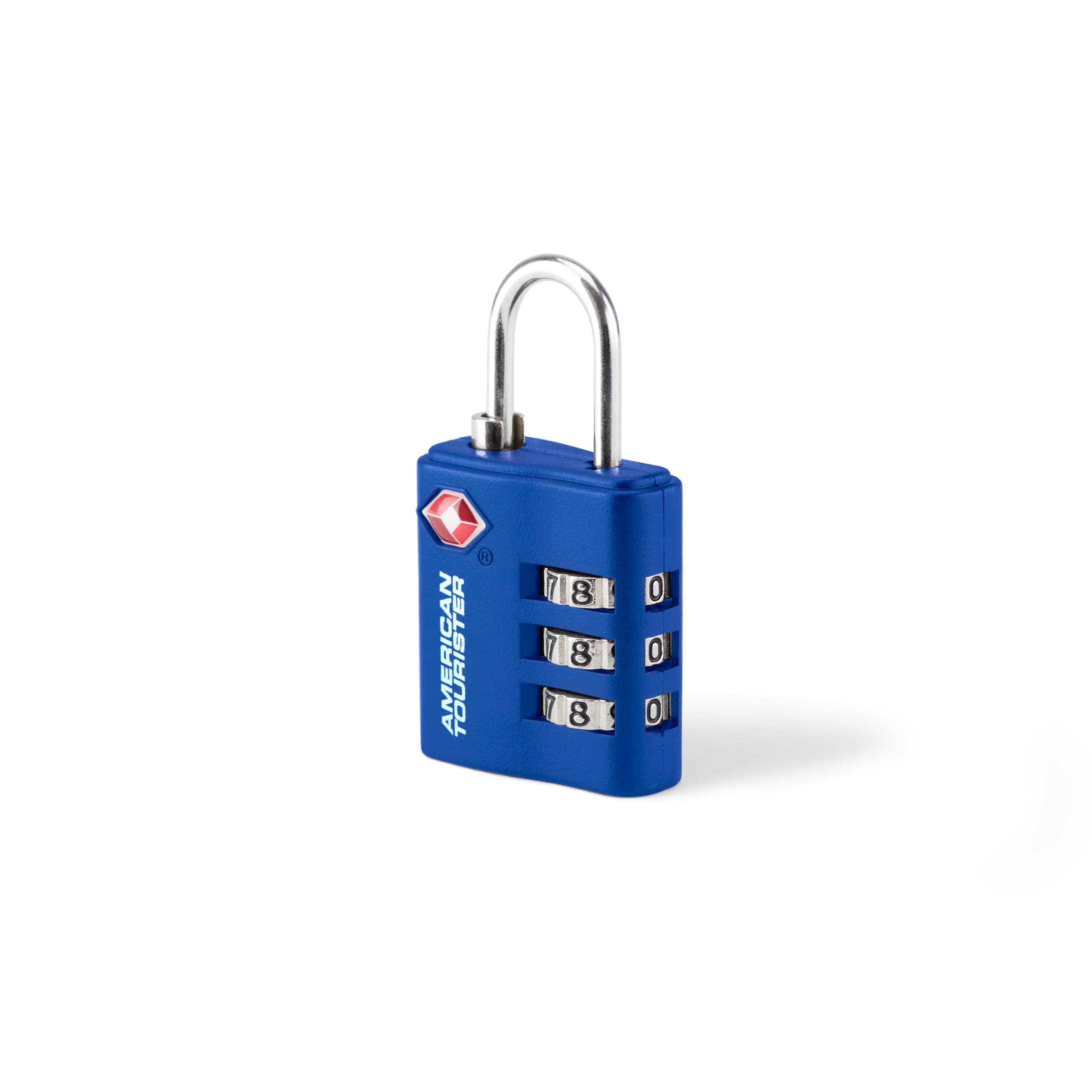 American Tourister TSA 3-Dial Combination Lock – Secure Your belongings with Confidence on the go, Featuring a TSA-Approved, Durable, and Stylish Design in Sleek Blue